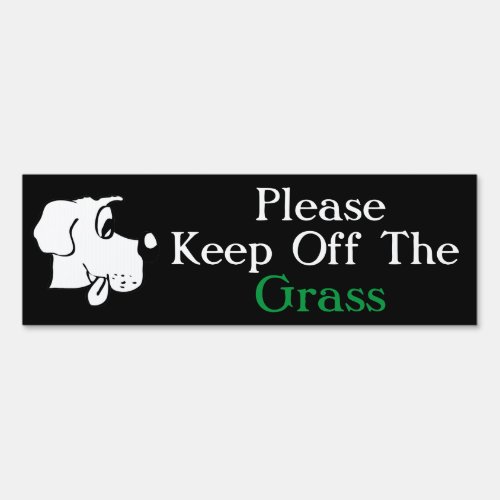  Keep Off The Grass Sign