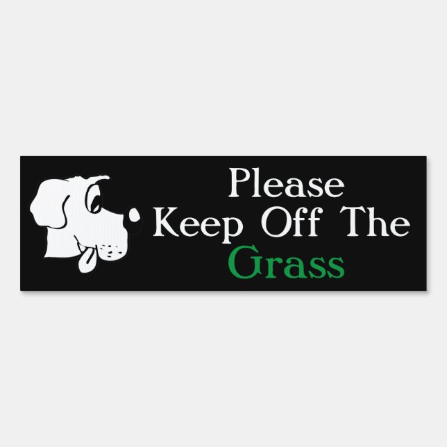  Keep Off The Grass Sign (Front)