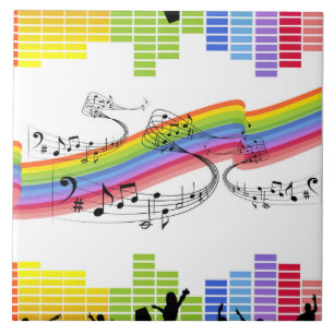 Keep on dancing ceramic tile