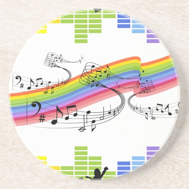 Keep on dancing drink coaster (Front)