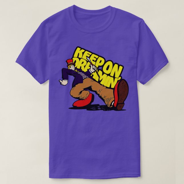 Keep On Dreamin Willy Wonka Gold T-Shirt (Design Front)