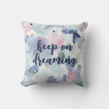 Keep On Dreaming Abstract Pastel Watercolor