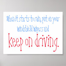 Keep on driving quote mini