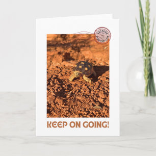 Keep on Going Motivational coddiwompling Tortoise Card