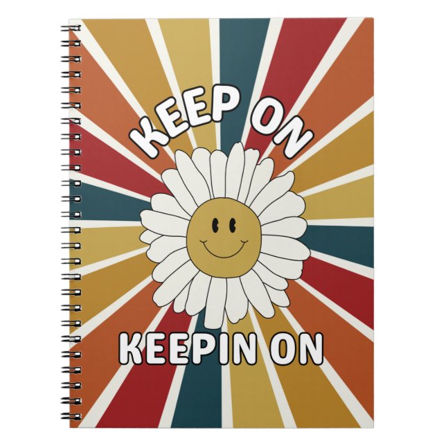 Keep On Keepin On Retro Notebook (Front)