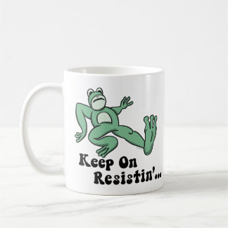 Keep on resisting with the Portland frog Coffee Mug