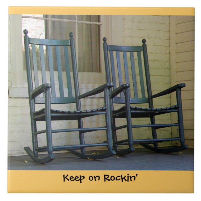 Keep on Rockin Ceramic Tile (Front)