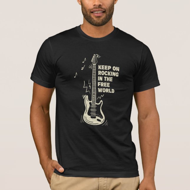 Keep On Rockin in the Free World t-shirt (Front)