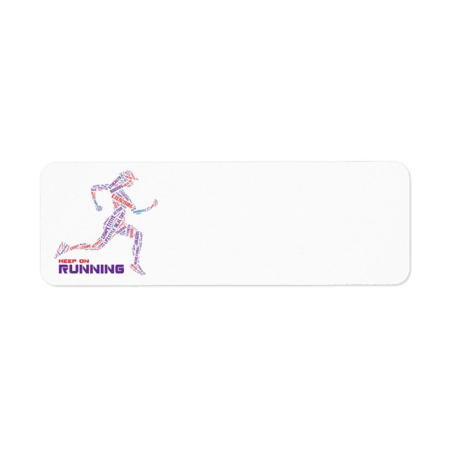 Keep on running label (Front)