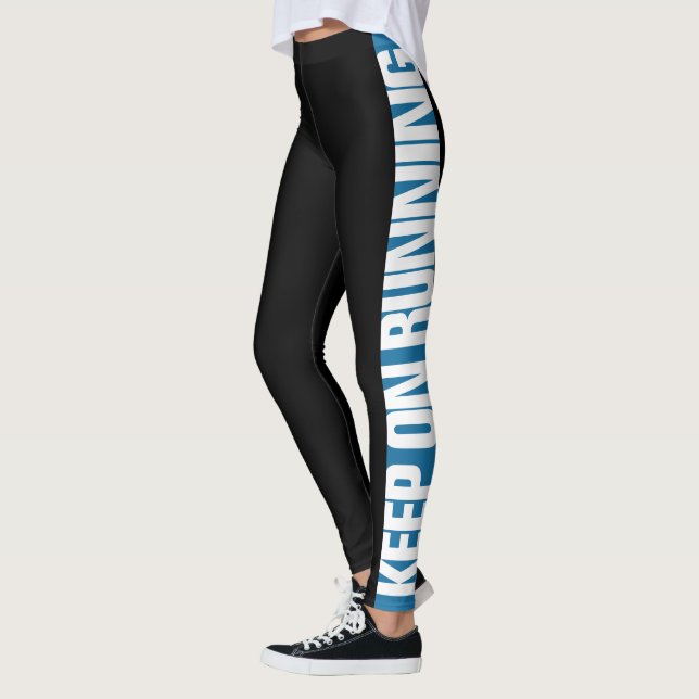 "Keep On Running" Pick The Colour Side Stripe Leggings (Left)