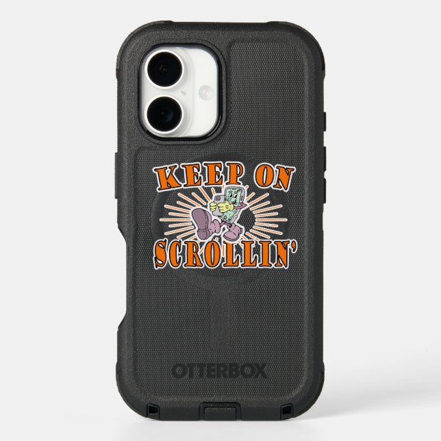 KEEP ON SCROLLIN'! OTTERBOX iPhone CASE (Back)