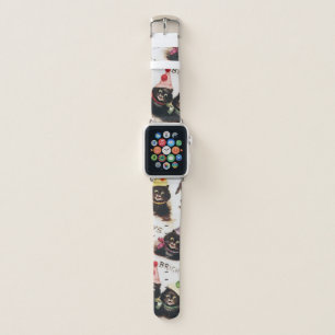Keep on Smilin, Black Cat, Louis Wain Apple Watch Band