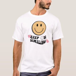 Keep On Smiling, Comfort colors Trendy Oversized T-Shirt