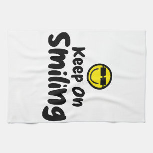 Keep On Smiling Shirt Comfort colors t-shirt Trend Kitchen Towel