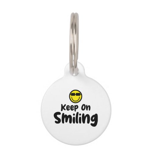 Keep On Smiling Shirt Comfort colors t_shirt Trend Pet ID Tag