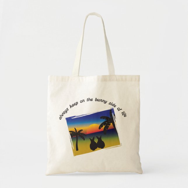 Keep on the Bunny Side of Life Tote Bag (Front)