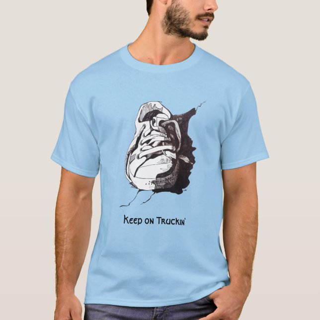 Keep on Truckin' Keep on Trucking Sneaker T-Shirt (Front)