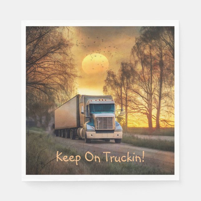 Keep On Truckin  Napkins (Front)