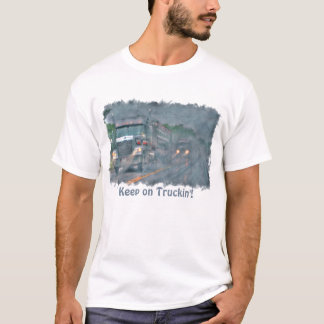 "Keep on Truckin'" Rainstorm Big Rig Truck T-Shirt