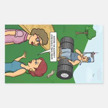 Keep On Truckin' Rectangular Sticker by Thingsesque at Zazzle