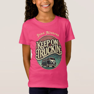 Keep On Truckin’ Retro 60s Personalized T-Shirt