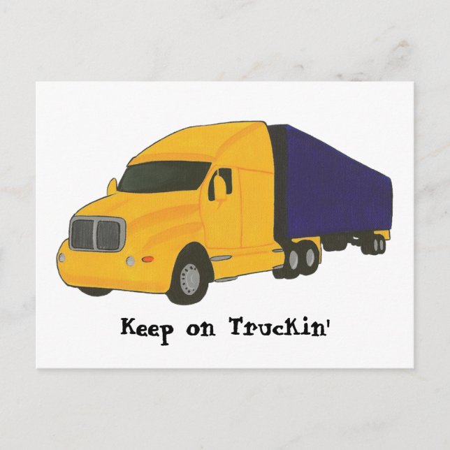Keep on Truckin', truck on post cards (Front)