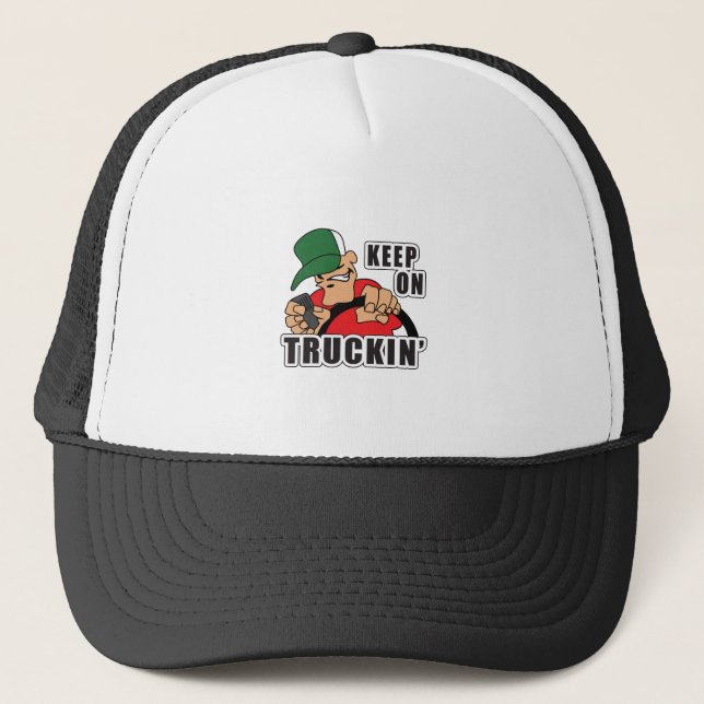 KEEP ON TRUCKIN TRUCKER HAT (Front)