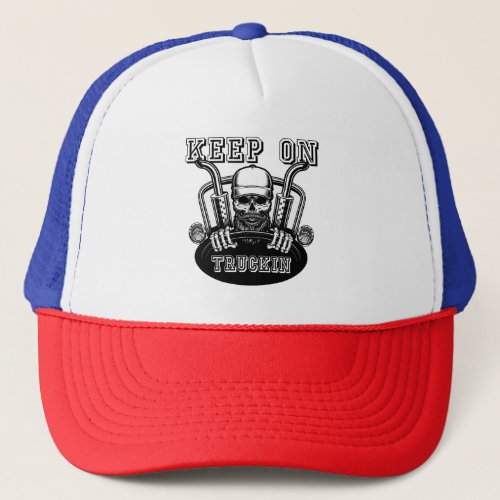 Keep on Truckin Vintage Inspired Trucker Hat