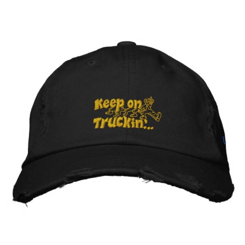 Keep on Truckin with personalized name Embroidered Baseball Cap