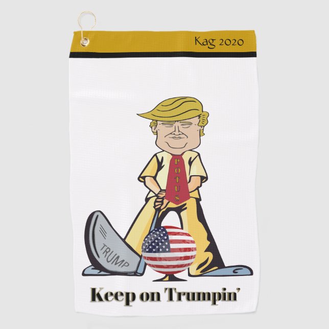 Keep On Trumpin' Golf Towel (Front)