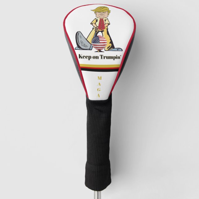 Keep On Trumpin' Maga Golf Head Cover (Front)