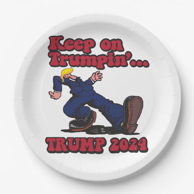 Keep On Trumpin Paper Plates (Front)