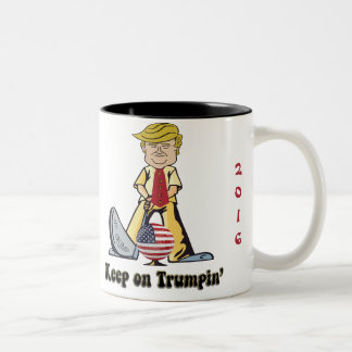 Keep On Trumpin' Two-Tone Coffee Mug