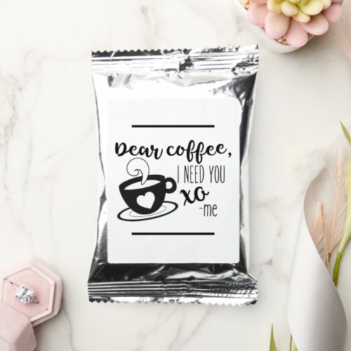 Keep or add your own design _  Coffee Drink Mix