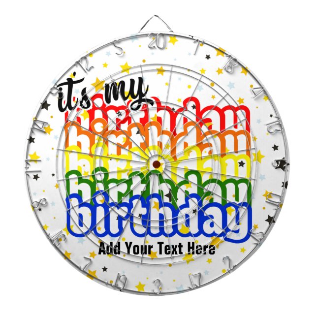 Keep or Create your own design & Text Dart Board (Front)