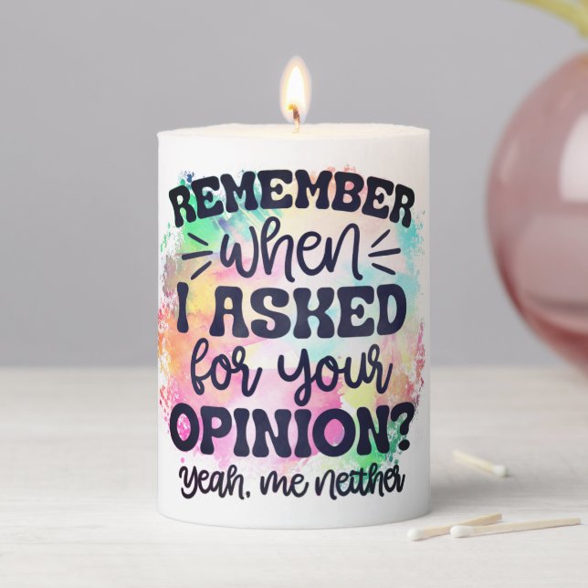 Keep or design your own -Pillar Candle (In Situ)