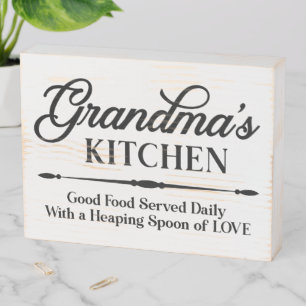 Keep or design your own wooden signs