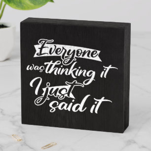 Keep or design your own wooden signs