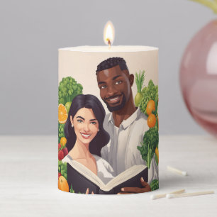 Keep orCreate your own design & Text Pillar Candle