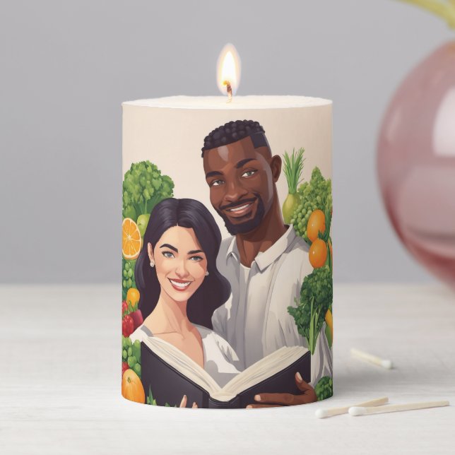 Keep orCreate your own design & Text Pillar Candle (In Situ)