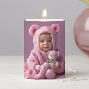 Keep orCreate your own design & Text Pillar Candle