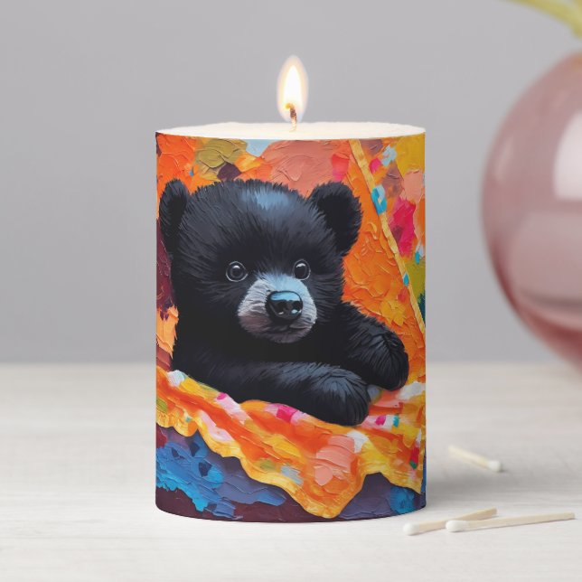 Keep orCreate your own design & Text Pillar Candle (In Situ)