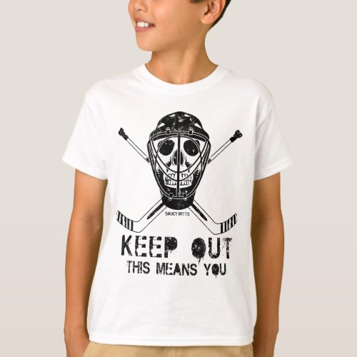 Keep Out Hockey Goalie Youth T_Shirt
