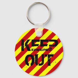 KEEP OUT KEYCHAIN