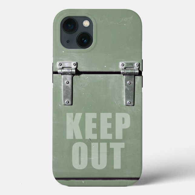 keep out metal door Case-Mate iPhone case (Back)