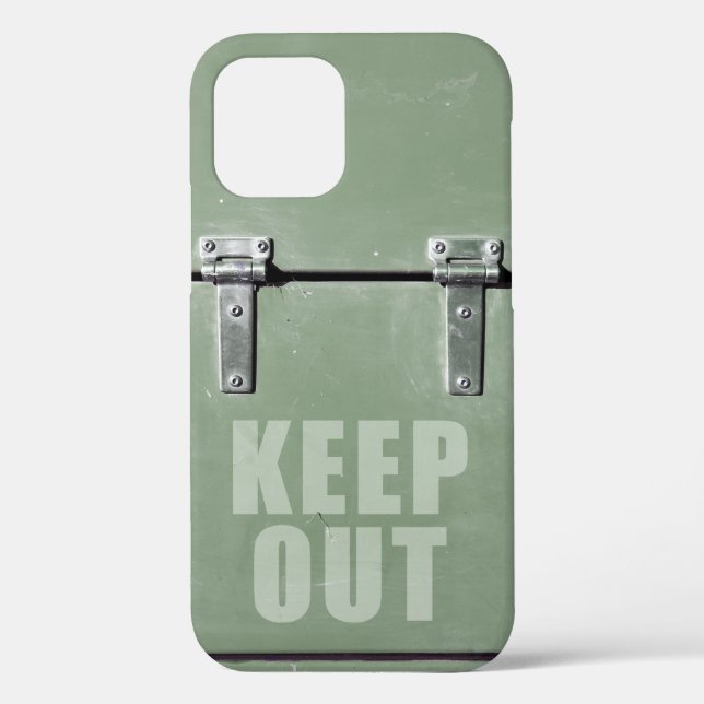 keep out metal door Case-Mate iPhone case (Back)