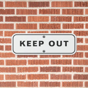 KEEP OUT Metal Sign for Home or Office Display