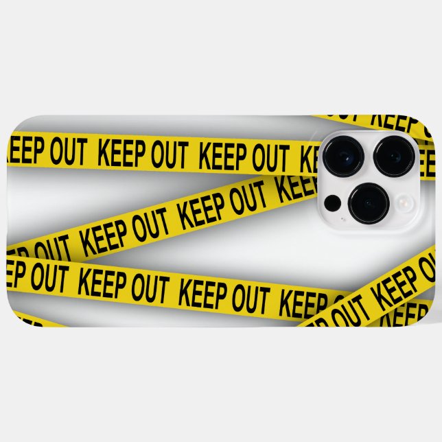 Keep out stay away do not cross police tape 3d Case-Mate iPhone case (Back (Horizontal))