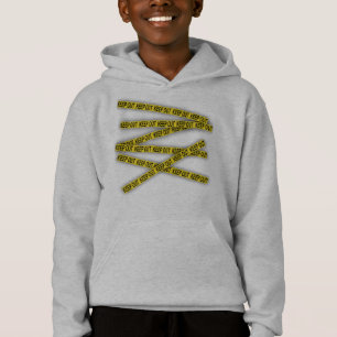 Keep out stay away do not cross police tape 3d hoodie
