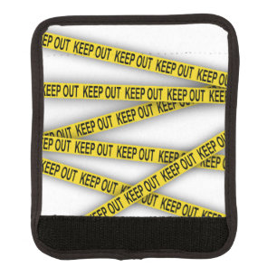 Keep out stay away do not cross police tape 3d luggage handle wrap